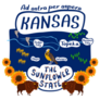 The Sunflower State Kansas Illustration Sticker