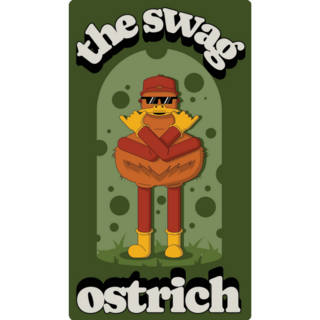 The Swag Ostrich Sticker