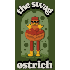 The Swag Ostrich Sticker