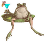The Toad Sits With A Cocktail Sticker