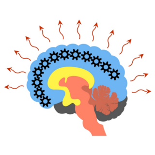 The Triune Brain Abstract Illustration Sticker