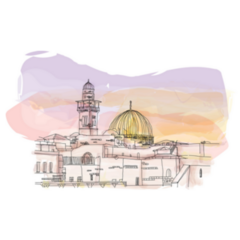 The Western Wall Jerusalem, Israel Sticker