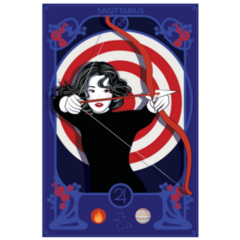 The Woman Who Represents Sagittarius Zodiac Sticker