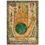 The World  Full Color Tarot Card Sticker 
