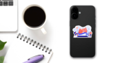 Theater Camp Abstract Concepts Illustrator Sticker on a Phone (New) example