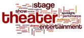 Theater Concept Word Cloud Sticker