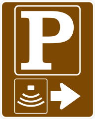 Theater Parking Right Sticker
