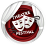 Theatre Festival Poster Circle Banner Sticker