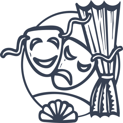 Theatre Masks Sticker