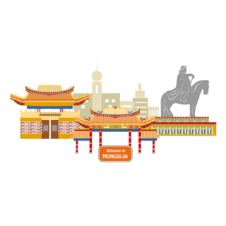 Theme Of Mongolia Sticker