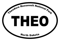 Theodore Roosevelt National Park Oval Sticker