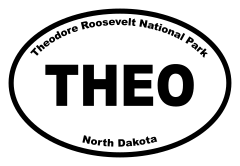 Theodore Roosevelt National Park Oval Sticker