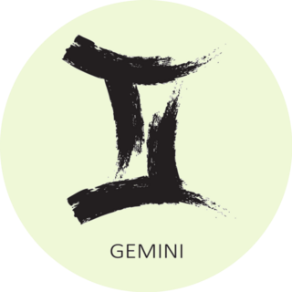 Thick Brush Stroke Gemini Sticker