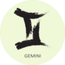 Thick Brush Stroke Gemini Sticker