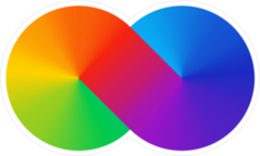 Thick Line Rainbow Infinity Sign Sticker