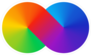 Thick Line Rainbow Infinity Sign Sticker