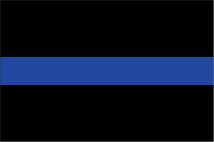 Thin Blue Line Flag Sticker