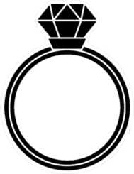 Thin Diamond Ring Sticker