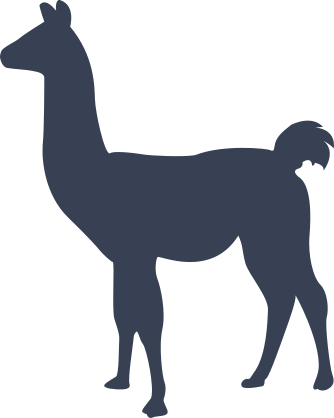 Thin Llama Sticker