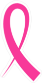 Thin Pink Ribbon Sticker