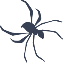 Thin Spider Sticker
