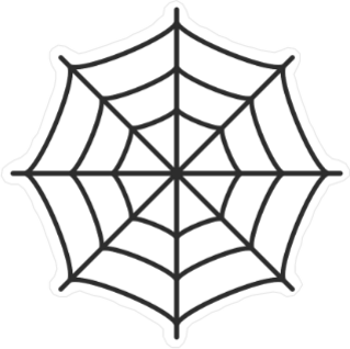 Thin Spider Web Sticker