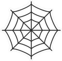 Thin Spider Web Sticker