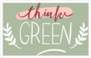Think Green Sticker