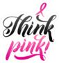 Think Pink Breast Cancer Awareness Sticker