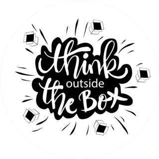 Thinking Outside The Box Sticker