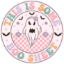 This Is Some Boo Sheet Cute Halloween Ghost Pink Sticker
