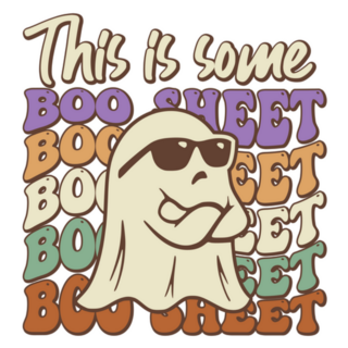 This Is Some Boo Sheet Funny Halloween Ghost Sticker