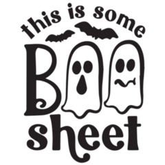 This Is Some Boo Sheet Ghost & Bats Lettering Sticker