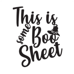 This Is Some Boo Sheet Lettering Sticker