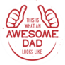This Is What An Awesome Dad Looks Like Sticker