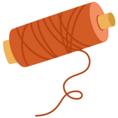 Thread Spool Cartoon Sticker