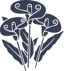 Three Calla Lily Flowers Sticker