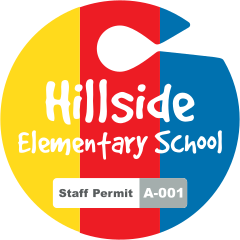 Three Color Circle Parking Permit Hang Tag