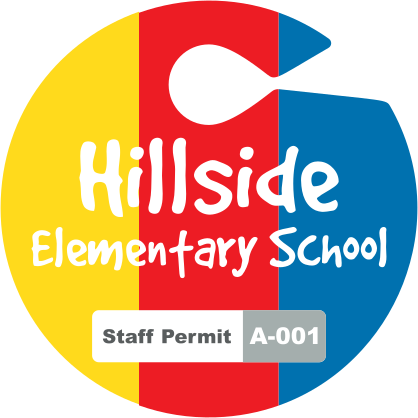 Three Color Circle Parking Permit Hang Tag