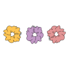 Three Cute 80s Scrunchies Sticker 