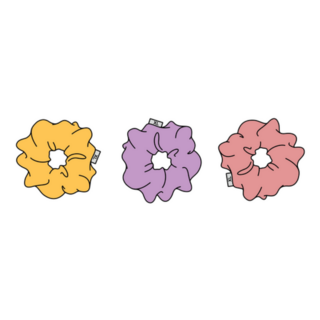 Three Cute 80s Scrunchies Sticker 