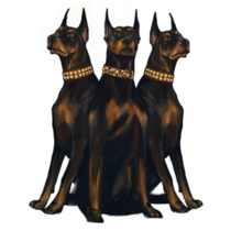 Three Dobermans Sticker
