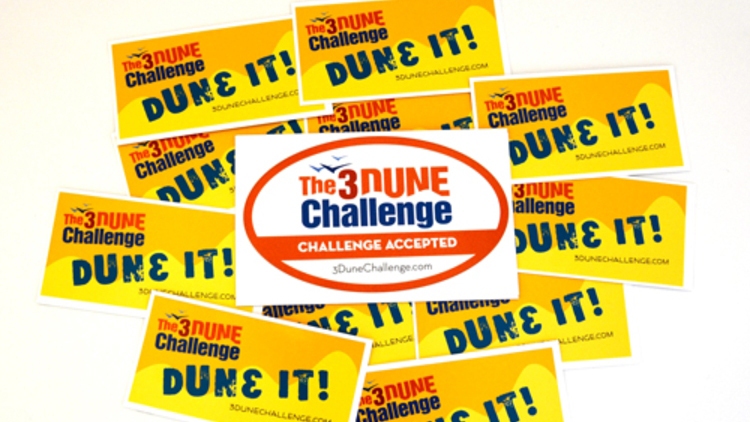 Three Dunes Custom Rectangle and Oval Stickers