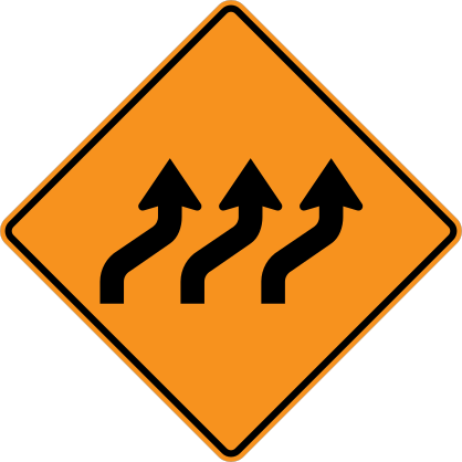 Three Lanes Moving Right Sticker
