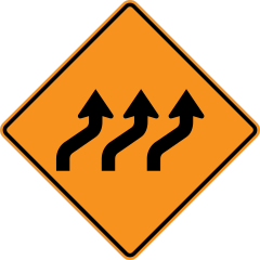 Three Lanes Moving Right Sticker