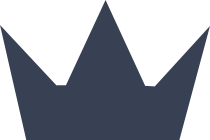 Three Point Crown Sticker