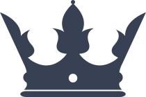 Three Point Crown With Dot Sticker