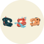Three Sewing Machines Sticker