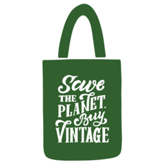 Thrift Shop Bag Save The Planet Sticker