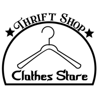 Thrift Shop CLothes Store Logo Sticker